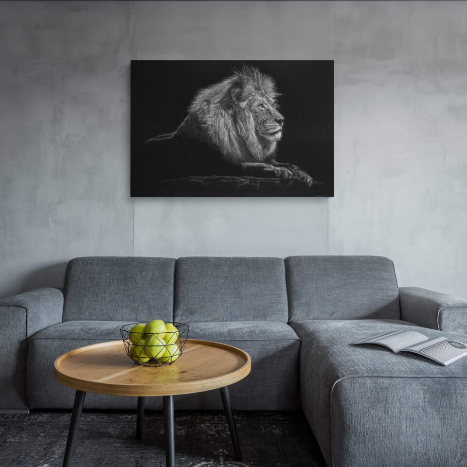 Monochrome Majesty - Canvas Art - Image 2