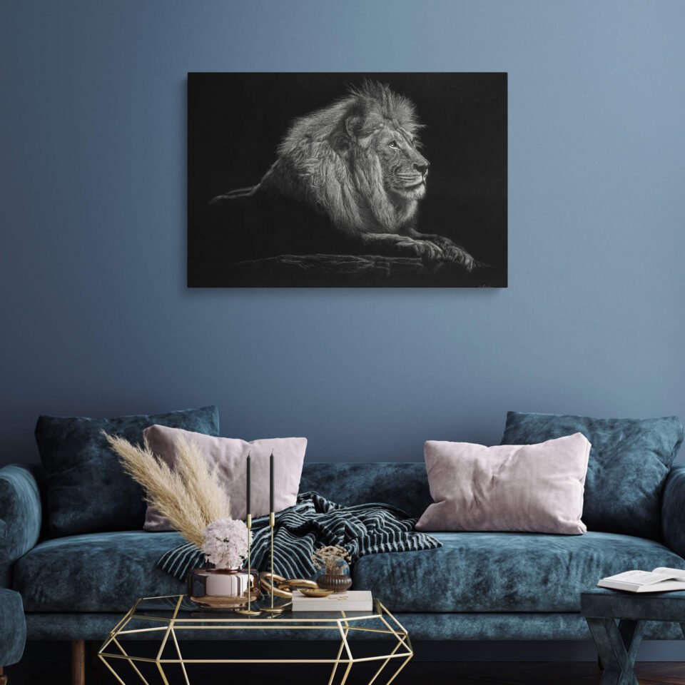 Monochrome Majesty - Canvas Art - Image 4