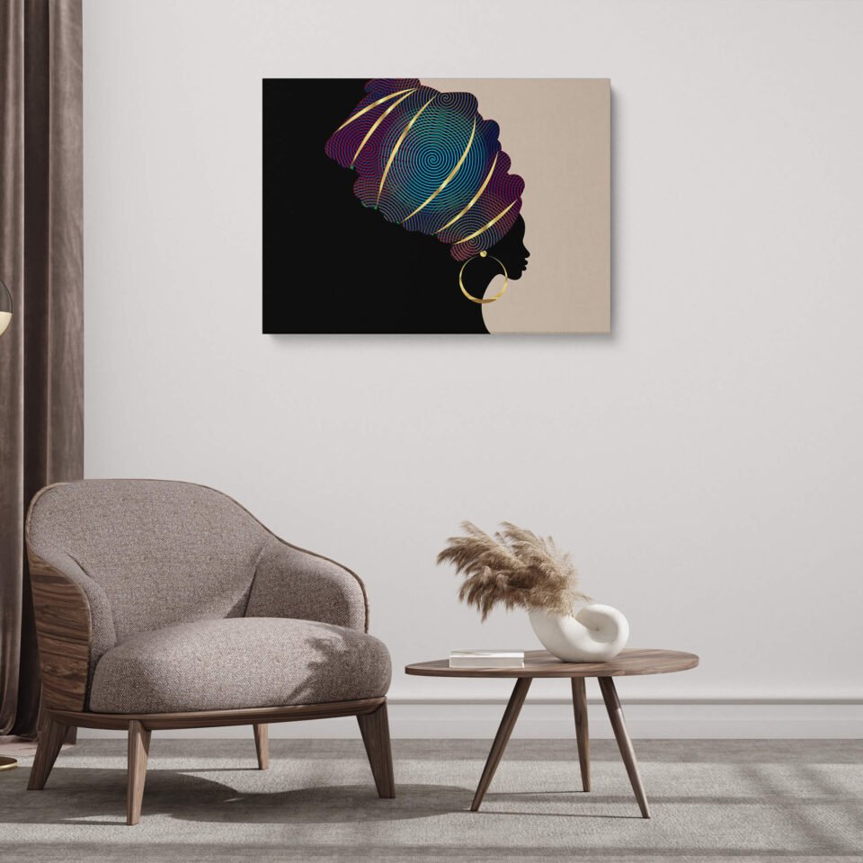 Kente Turban - Wall Art - Image 4