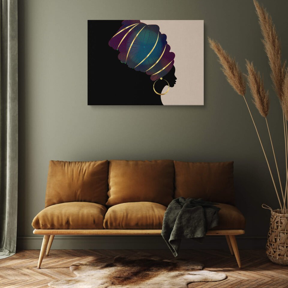 Kente Turban - Wall Art - Image 2