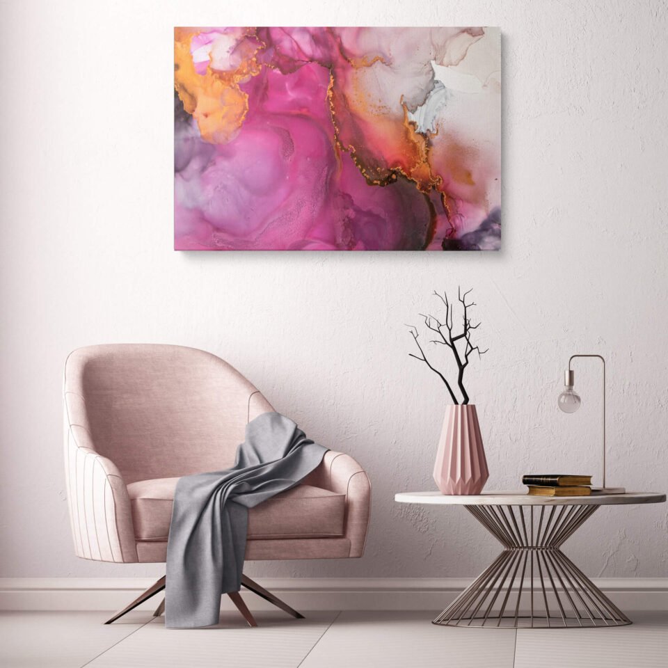 Pastel Pink Clouds Abstract Wall Art Print on Canvas - Modern Wall Art Prints for Home Decor. Soft and serene, this pastel pink clouds abstract art print on canvas adds a touch of modern elegance to your home decor. The calming hues make it a perfect statement piece for any room.