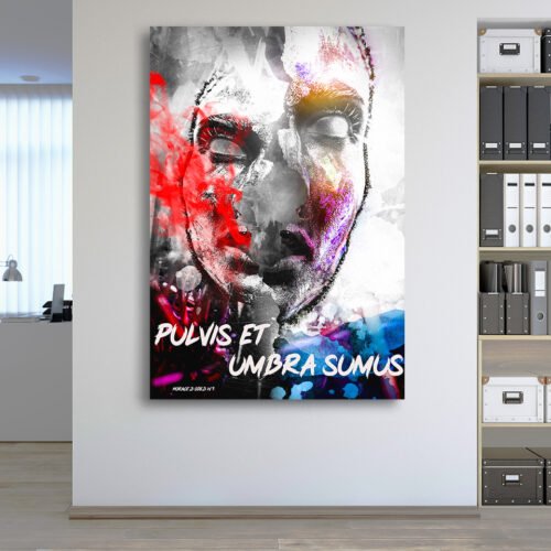 Fractured Ephemera - Quote by Quintus Horatius " We are but Dust and Shadow " - Quote Wall Art