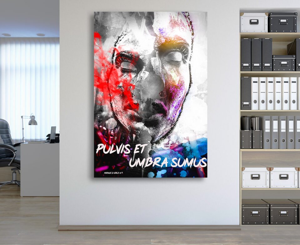 Fractured Ephemera - Quote by Quintus Horatius " We are but Dust and Shadow " - Quote Wall Art