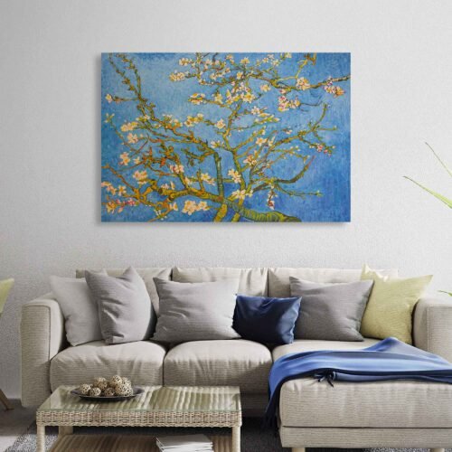 Vincent van Gogh - Almond Blossom - Reproduction on Canvas Print. Immerse yourself in the beauty of one of Van Gogh's most beloved works with our Canvas Wall Art Print Reproduction of "Almond Blossom." Whether you are an art enthusiast, a Van Gogh admirer, or someone seeking to add a touch of timeless elegance to your surroundings, this reproduction is a remarkable choice. Order now and bring the magic of this masterpiece into your life.
