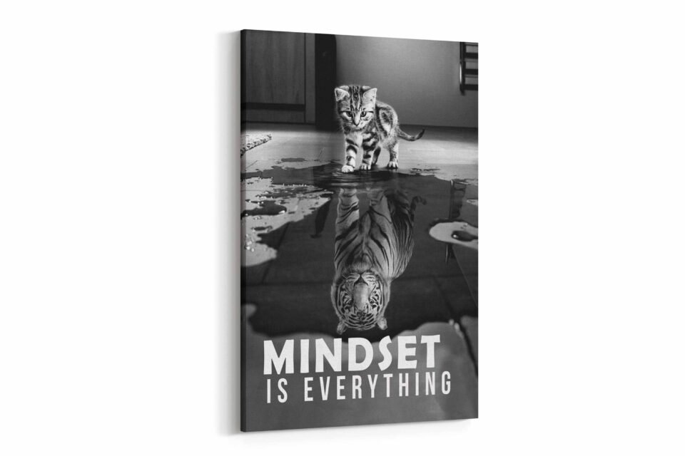 Motivational Kitten - Art Print on Canvas