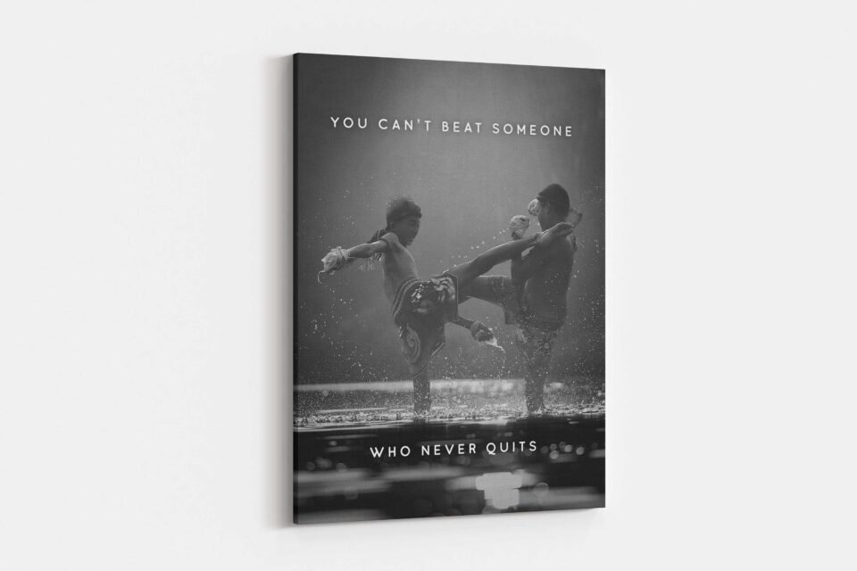 Never Quit - Art Print on Canvas