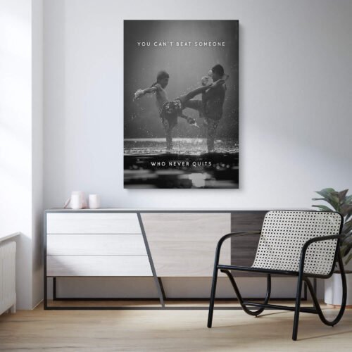 Unyielding Spirit - The Strength of Perseverance - Motivational Wall Art. Let the relentless determination of these fighters inspire you to face your challenges head-on, pushing beyond your limits and never succumbing to defeat. Display this captivating masterpiece as a testament to your unyielding spirit and as a visual representation of your unwavering commitment to never quit.