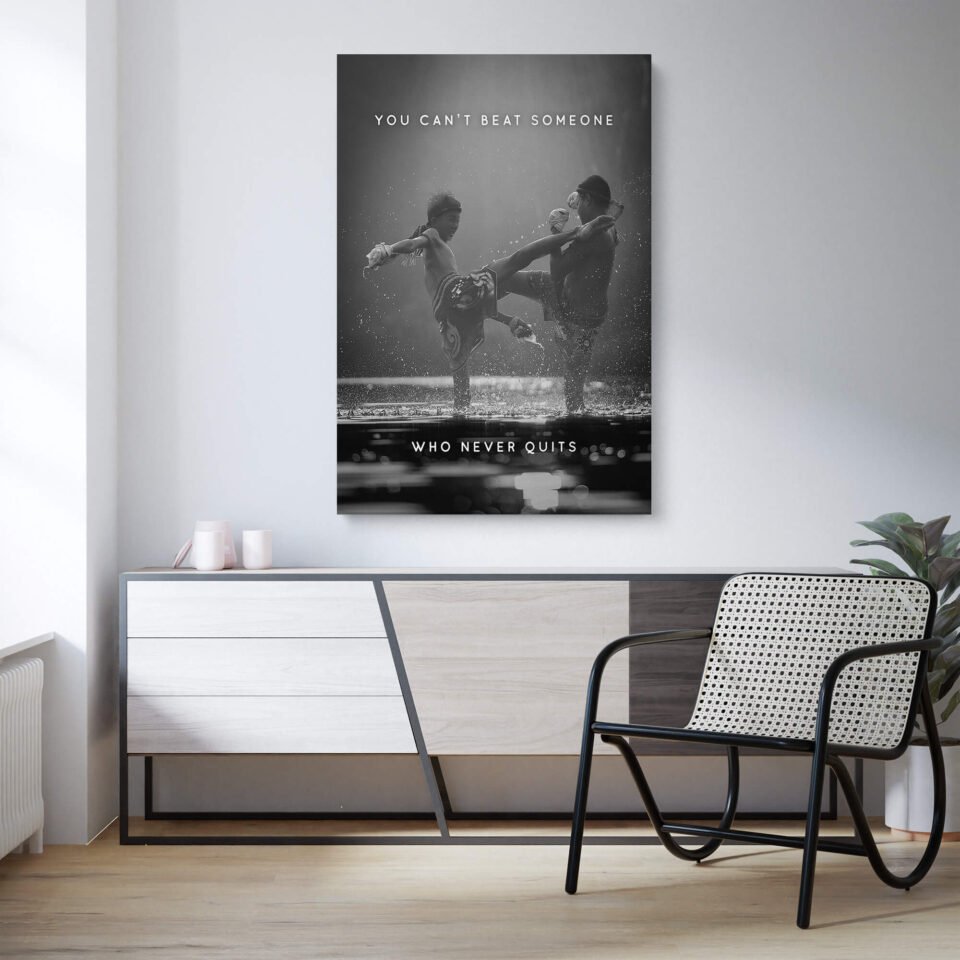 Unyielding Spirit - The Strength of Perseverance - Motivational Wall Art. Let the relentless determination of these fighters inspire you to face your challenges head-on, pushing beyond your limits and never succumbing to defeat. Display this captivating masterpiece as a testament to your unyielding spirit and as a visual representation of your unwavering commitment to never quit.