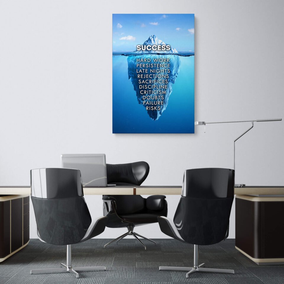 Unveiling Hidden Depths - The Path to Success - Motivational Wall Art 