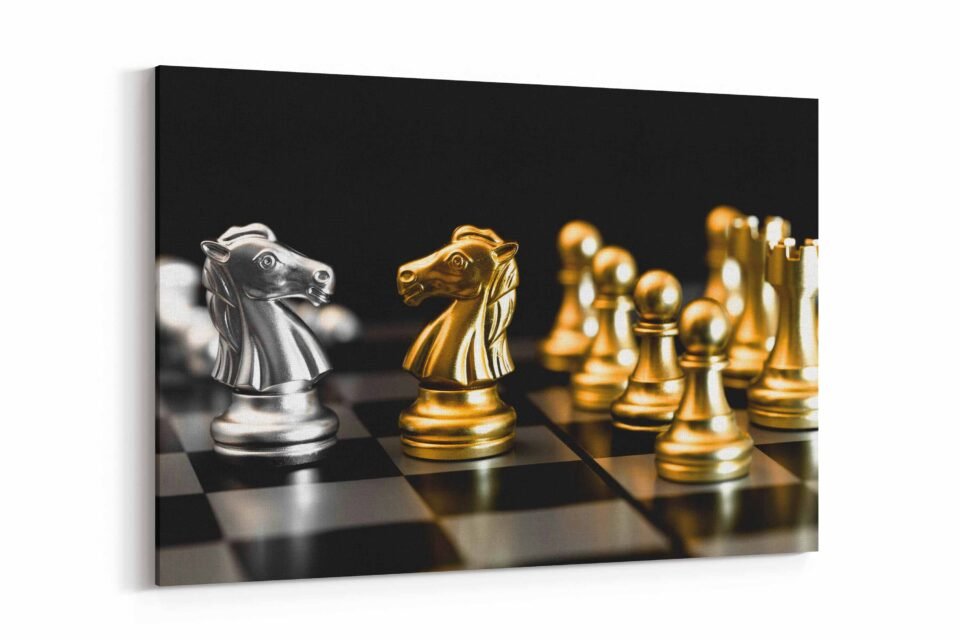 Chess Master - Art Print on Canvas