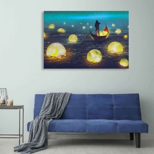 Luminary Journey - The Boatman's Quest - Home Decor Wall Art