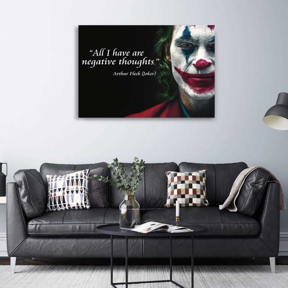 The Joker's Soliloquy - Joaquin Phoenix in a Joker Captivating Portrait - Canvas Wall Art Prints