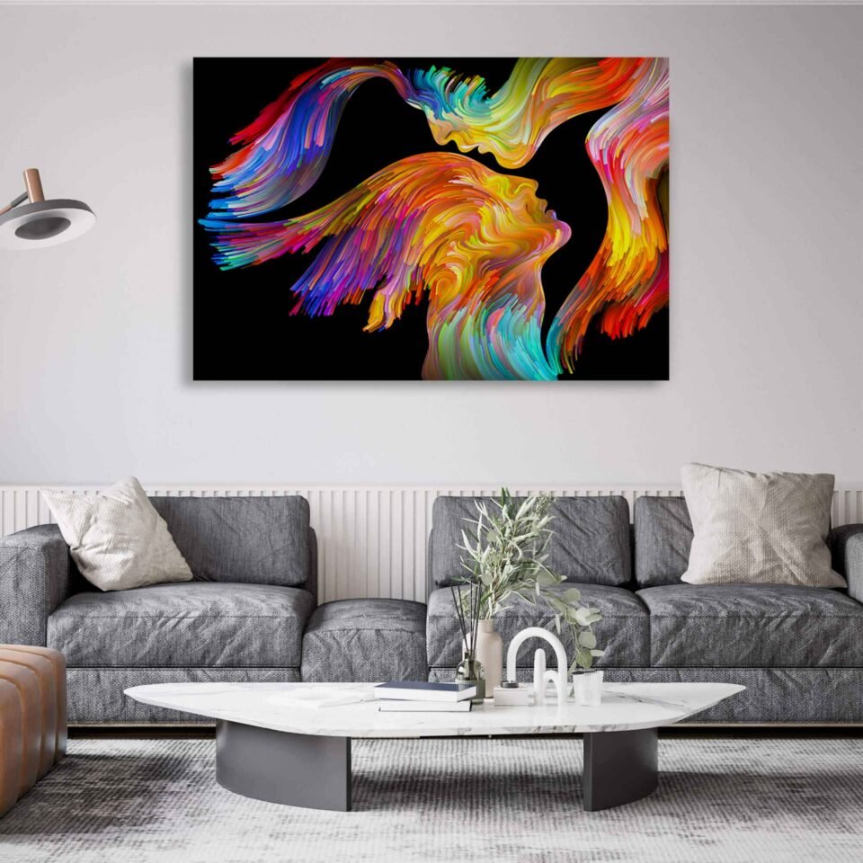 Colorful Swirls - Canvas Print - Image 2