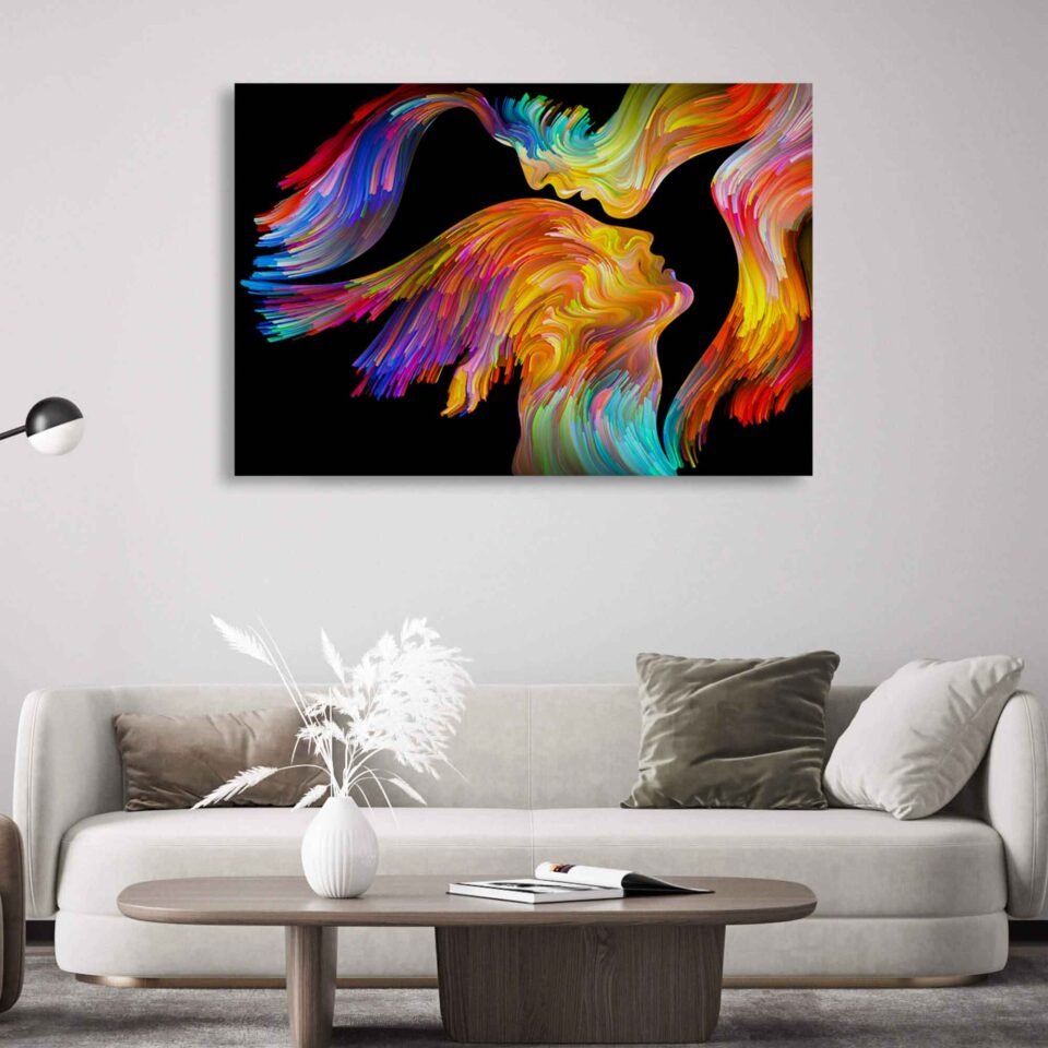 Colorful Swirls - Canvas Print - Image 4