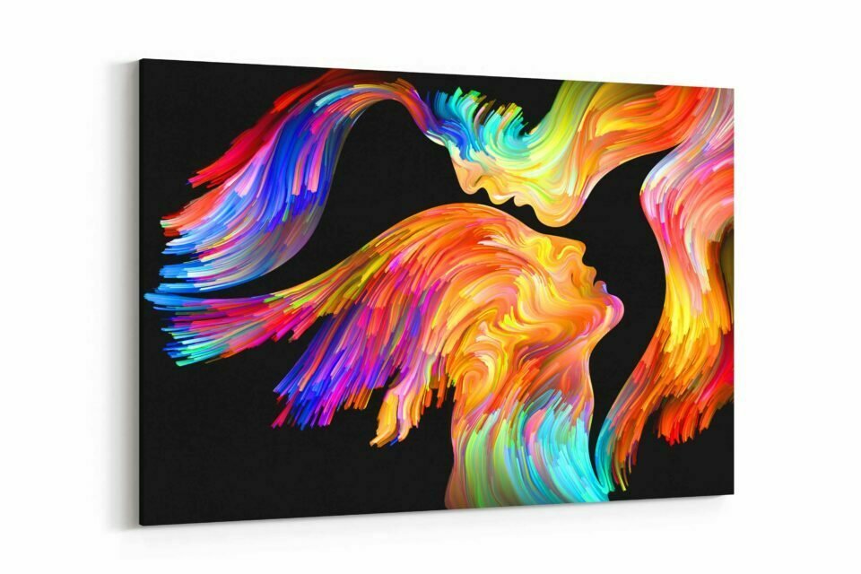Colorful Swirls - Canvas Print - Image 3