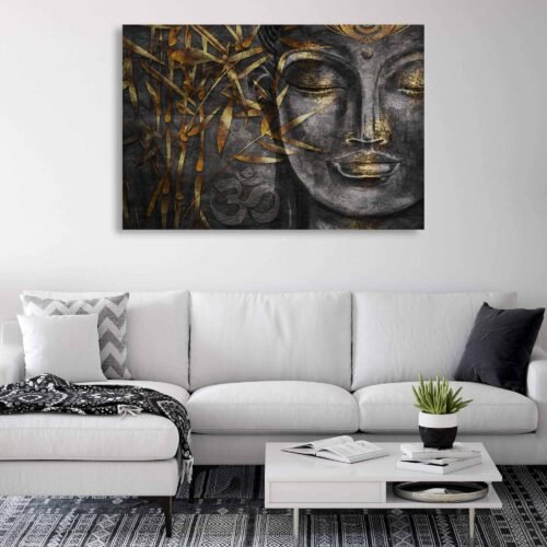 Mystical Harmony - Bodhisattva Buddha in Digital Art and Watercolor on Canvas Prints. Immerse yourself in the divine presence of the Bodhisattva Buddha as you gaze upon this mesmerizing artwork. The intricate details and vibrant colors bring the spiritual figure to life, creating a sense of tranquility and serenity in any room. The fusion of digital art and watercolor techniques adds a touch of artistic innovation, resulting in a visually stunning composition.