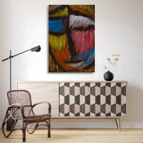 Meditation - Abstract Expressionism. Famous and Timeless Painting by Alexej von Jawlensky. This artwork is a reproduction of a famous abstract painting from the Expressionism art movement, which is sure to add aesthetic value to any room.