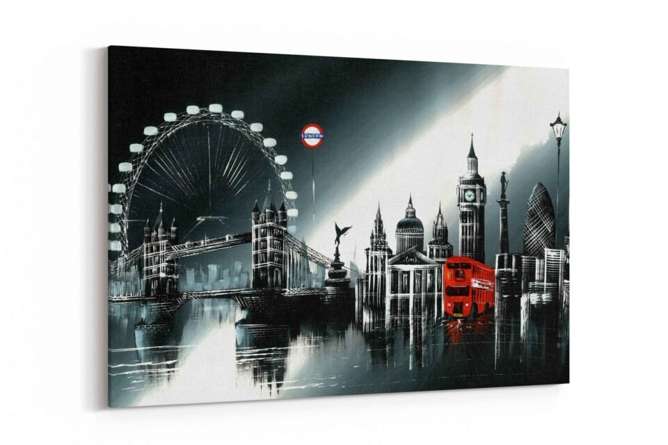 London Wall Art Cityscape - Image 4
