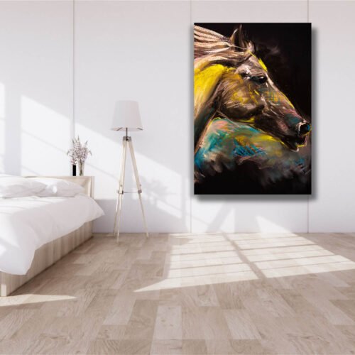 Ivory Majesty Animal Prints - Oil Painting Portrait of a White Horse - Reproduction on Canvas Art Prints. Designed to complement a variety of interior styles, from contemporary to rustic, these canvas prints serve as timeless centerpieces in living rooms, bedrooms, equestrian spaces, or any environment where the beauty and allure of horses are cherished. Its sophisticated allure and artistic finesse make it a remarkable addition to any setting.
