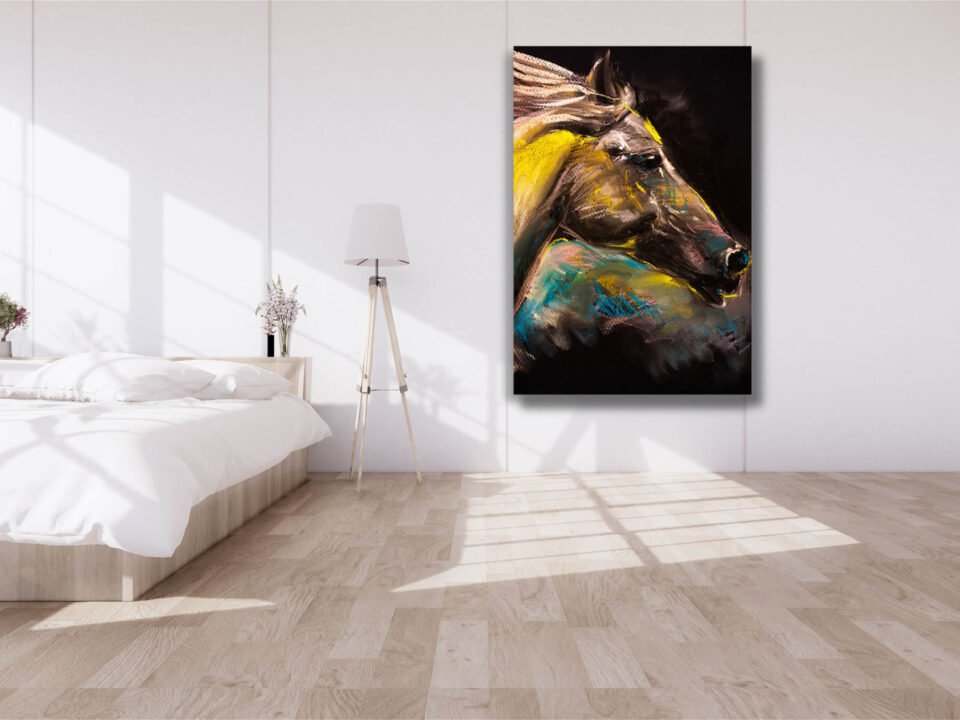 Ivory Majesty Animal Prints - Oil Painting Portrait of a White Horse - Reproduction on Canvas Art Prints. Designed to complement a variety of interior styles, from contemporary to rustic, these canvas prints serve as timeless centerpieces in living rooms, bedrooms, equestrian spaces, or any environment where the beauty and allure of horses are cherished. Its sophisticated allure and artistic finesse make it a remarkable addition to any setting.