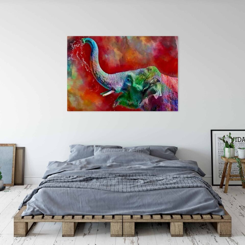 Joyful Elephant - Modern Art - Image 4