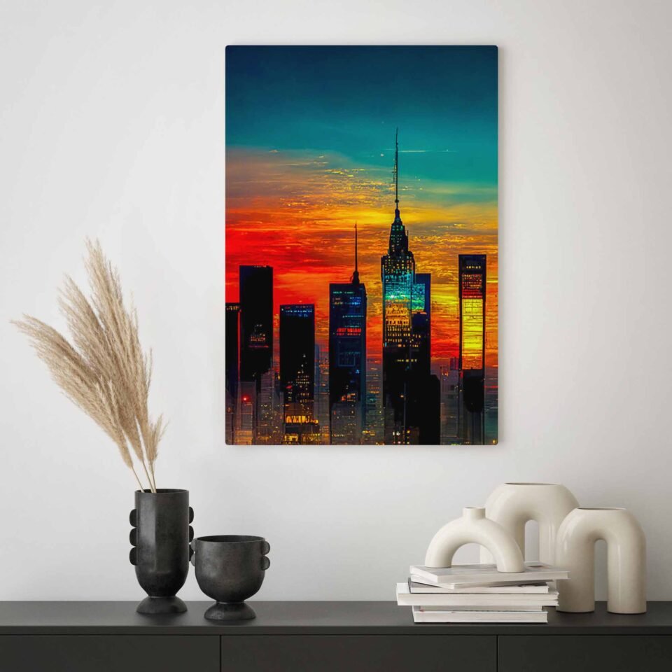 NYC Sunset - Canvas Art - Image 2