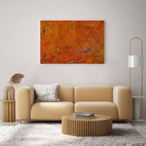Mystical Arabesques - Colorful Mottle in Oil Painting - Reproduction on Canvas Prints. The vibrant colors add a touch of modernity, making this canvas print a unique and captivating blend of tradition and contemporary artistry. Every delicate stroke and blend of colors are faithfully reproduced, allowing you to fully immerse yourself in the enchanting world of the arabesques.