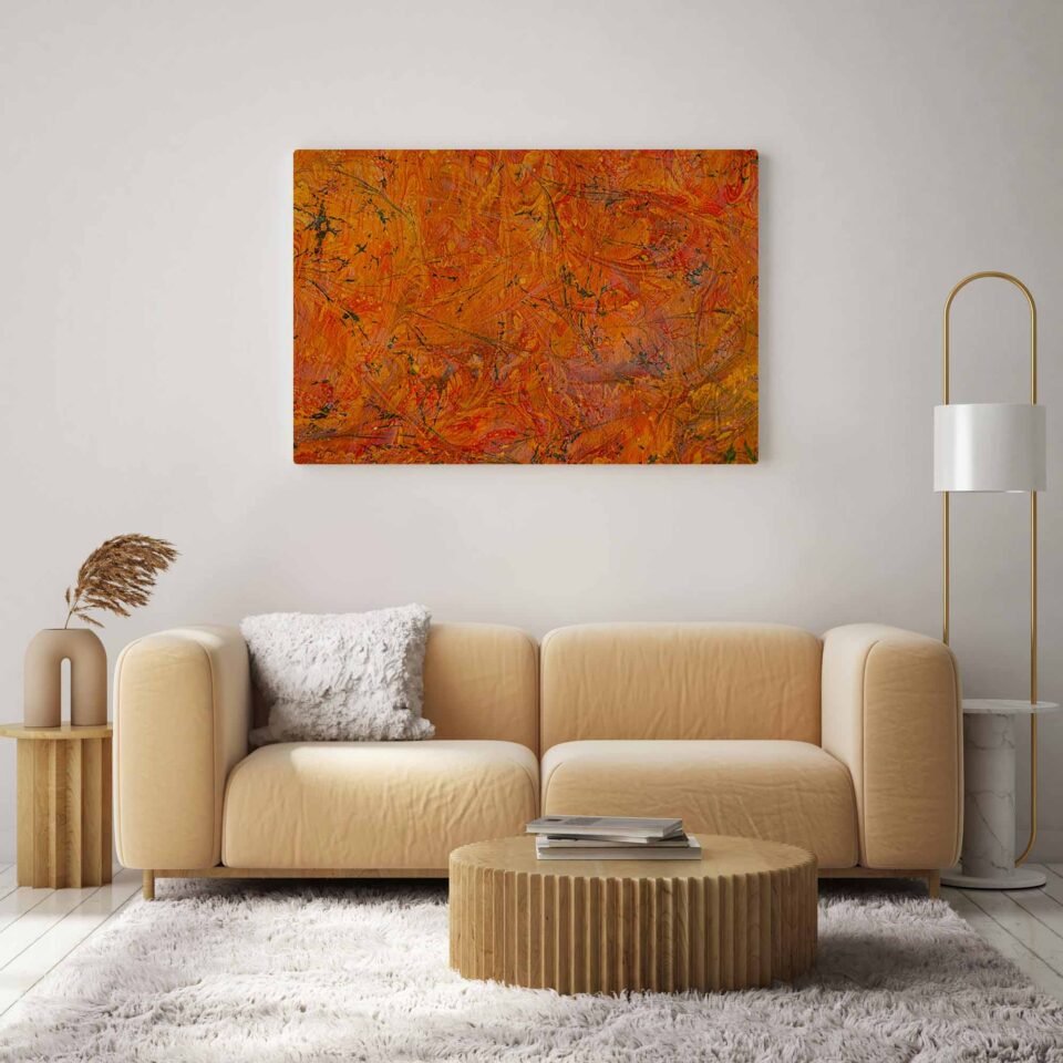 Mystical Arabesques - Colorful Mottle in Oil Painting - Reproduction on Canvas Prints. The vibrant colors add a touch of modernity, making this canvas print a unique and captivating blend of tradition and contemporary artistry. Every delicate stroke and blend of colors are faithfully reproduced, allowing you to fully immerse yourself in the enchanting world of the arabesques.