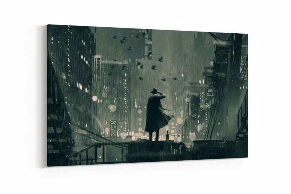 Rainy Night Noir - Canvas Prints - Image 3
