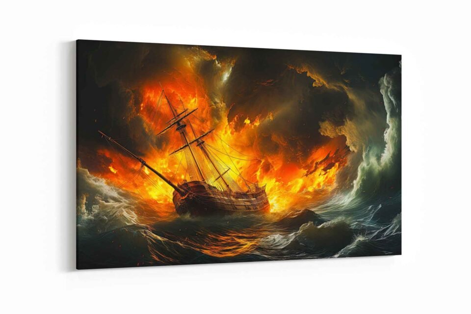 Tempestuous Voyage - Abstract Art