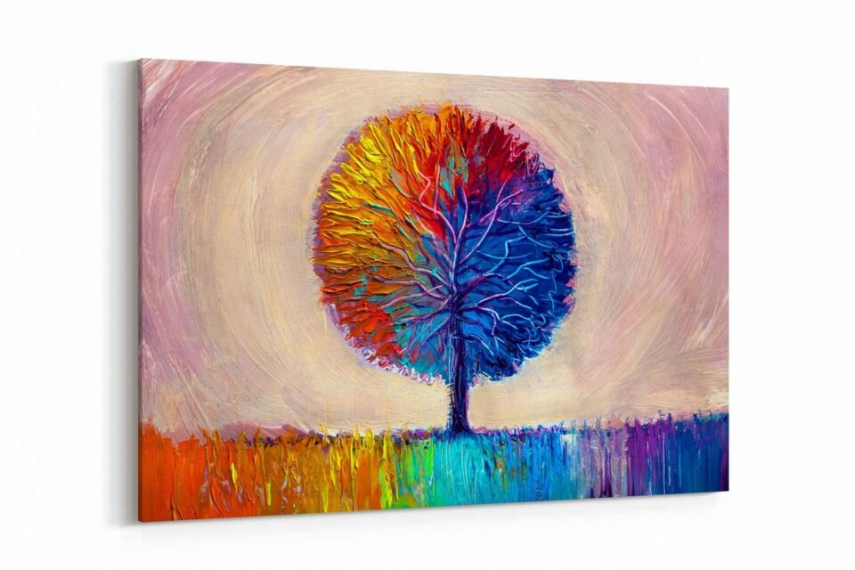 Rainbow Tree - Landscape Wall Art - Image 3
