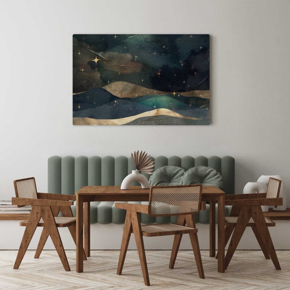 Moon's Serenade - Magical Sky Artwork on Canvas Prints