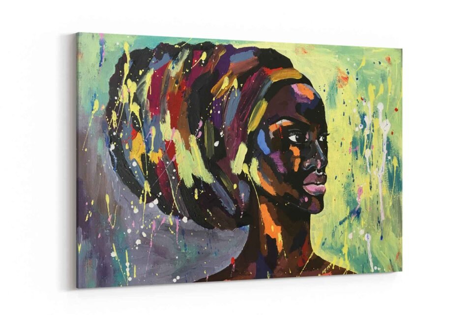 African Turbaned Empowerment - Black Lives Matter - African Art on Canvas Prints