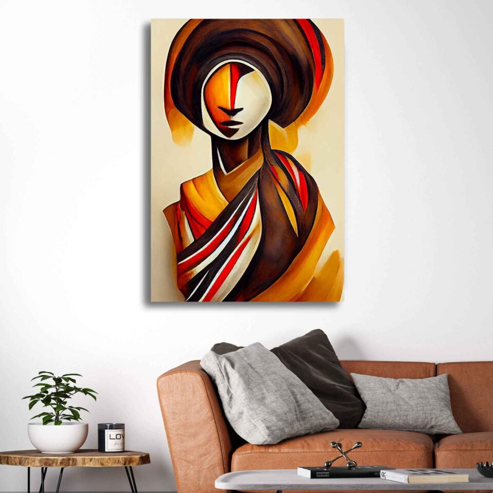 Essence of Heritage - Abstract African Tribal Woman - African Art