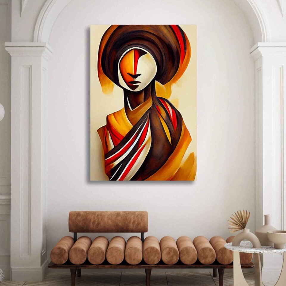 Essence of Heritage - Abstract African Tribal Woman - African Art