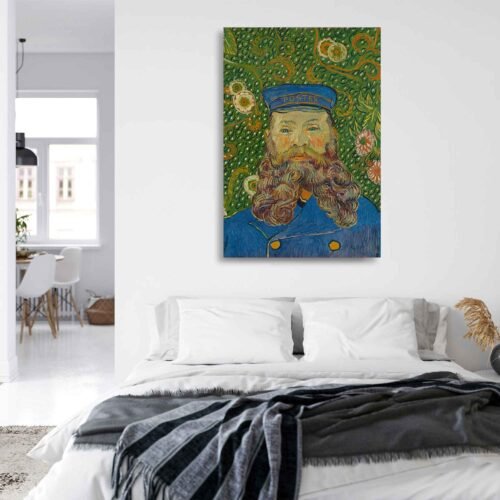 Portrait of Joseph Roulin - Famous Painting By Vincent van Gogh - Dutch Painter - Reproduction on Canvas Art Prints
