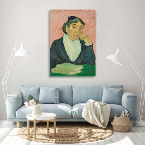 The Woman from Arles Famous Painting By Vincent van Gogh - Dutch Painter - Reproduction on Canvas Prints