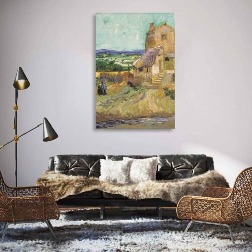La Maison de La Crau - Famous Painting By Vincent van Gogh - Dutch Painter - Reproduction on Canvas Wall Art Prints