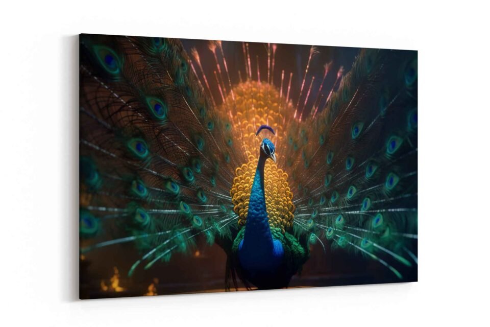 Elegant Peacock - Canvas Art - Image 2