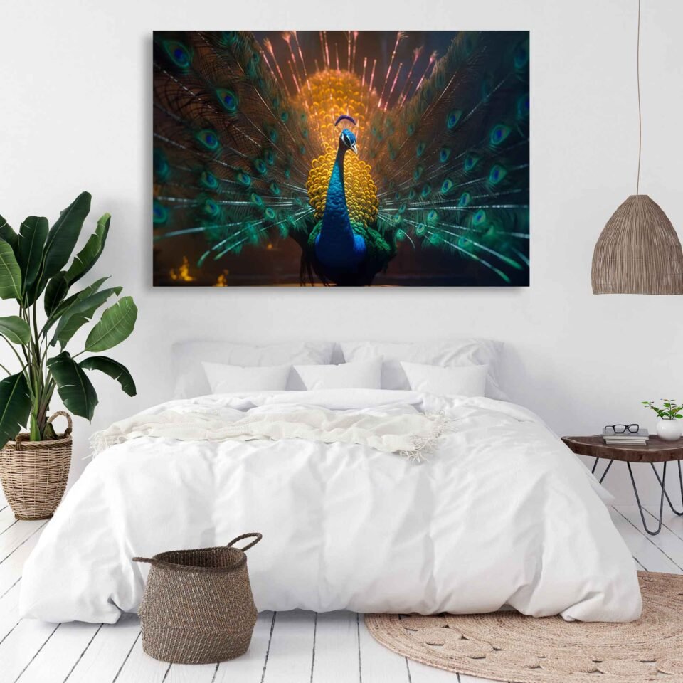 Elegant Peacock - Canvas Art - Image 4