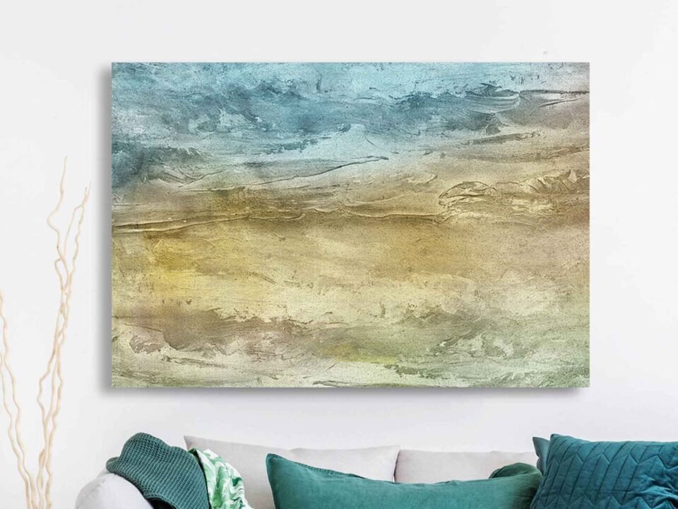 Seaside Serenity - Abstract Art Coastal Wall Decor