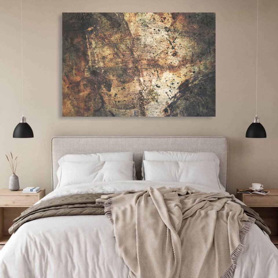 Old Grunge - Abstract Art. This exquisite piece of art captures the essence of a bygone era, offering a unique blend of nostalgia and artistry. Whether it graces your living room or bedroom, it's an elegant addition to your decor.