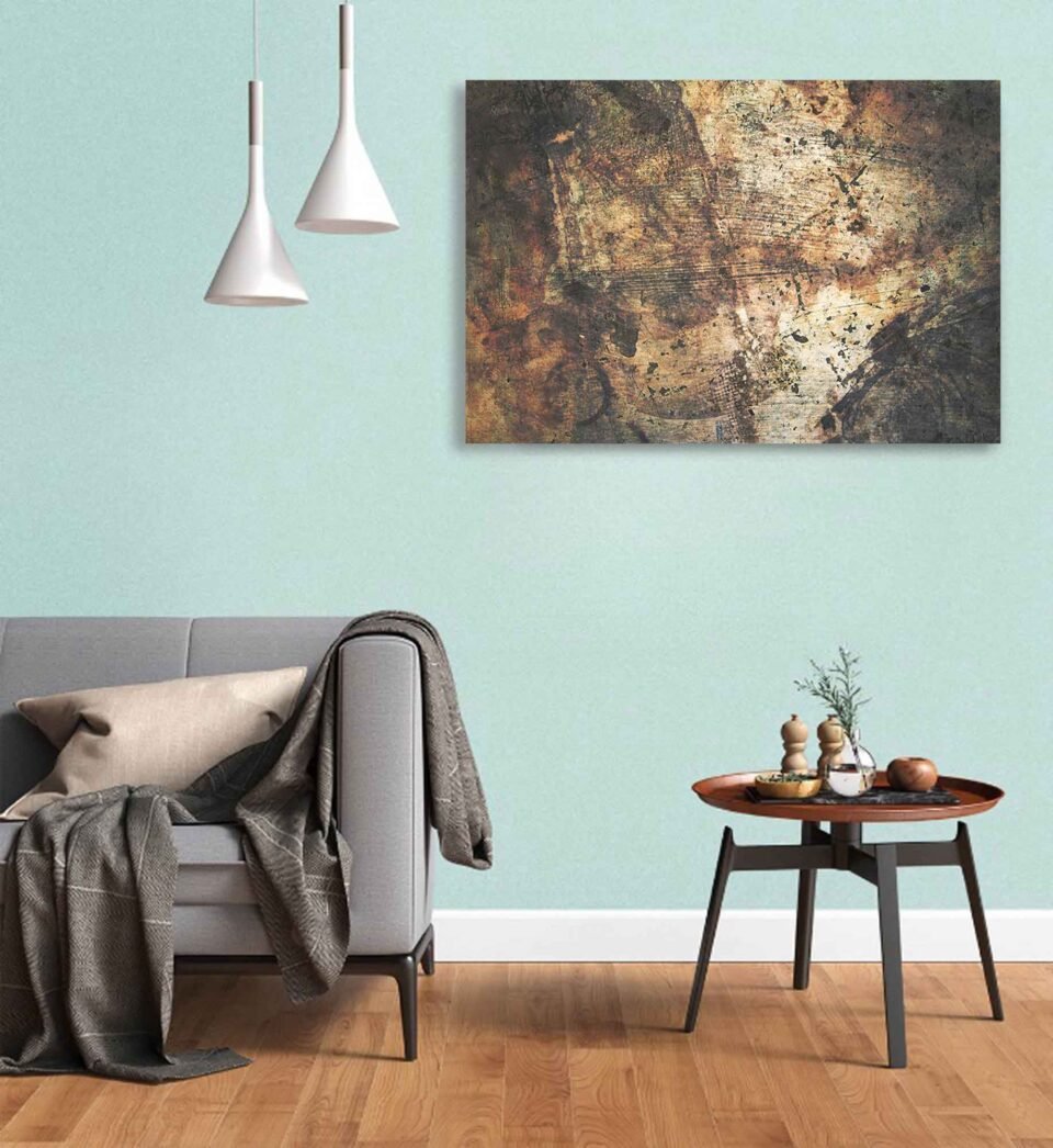 Old Grunge - Abstract Art Framed