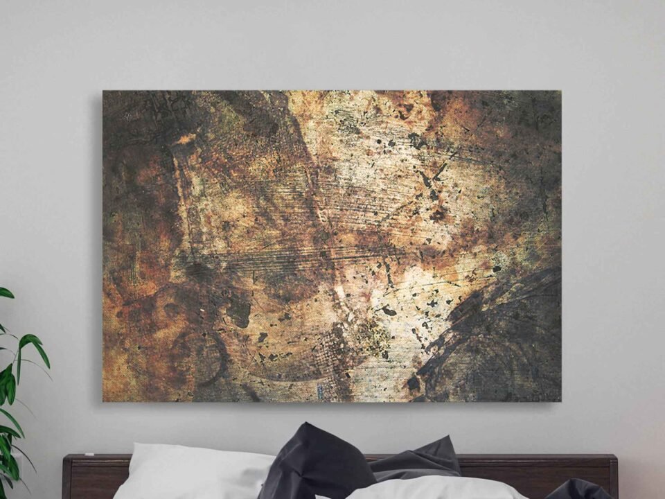 Old Grunge - Abstract Art Framed