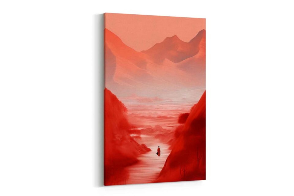 Zen Tranquility - Canvas Art - Mountain Road to Meditation