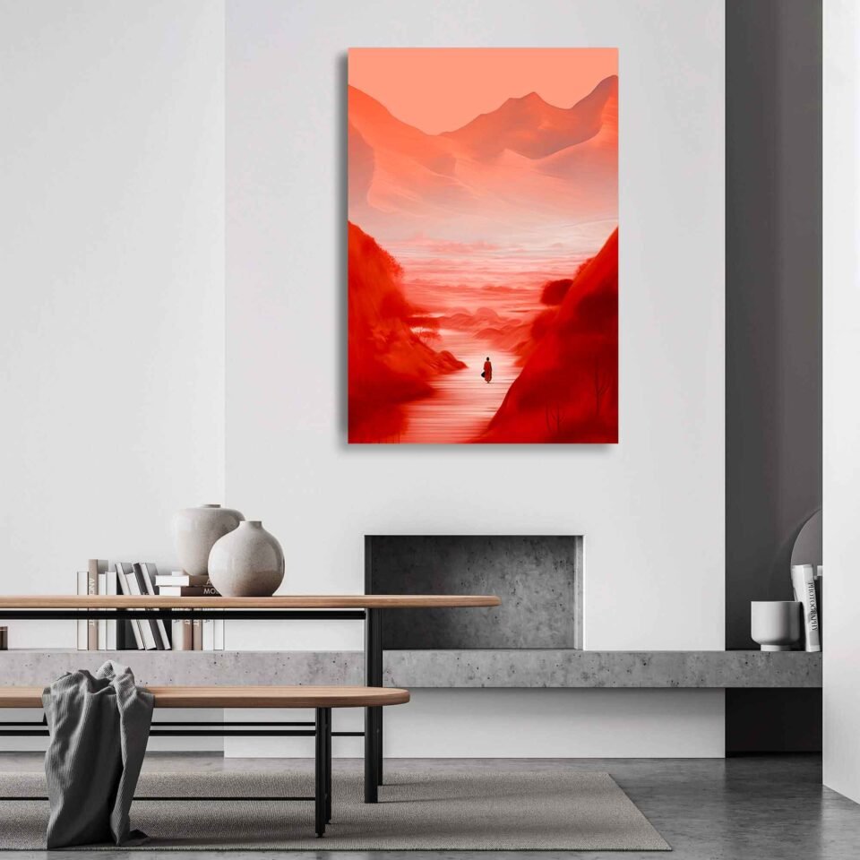 Zen Tranquility - Canvas Art - Mountain Road to Meditation