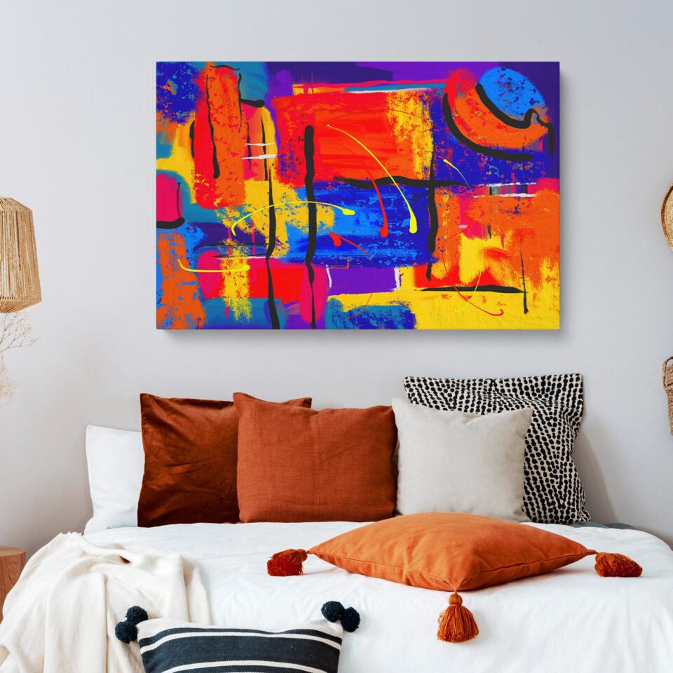 Abstract Art - Blue and Red - Image 3