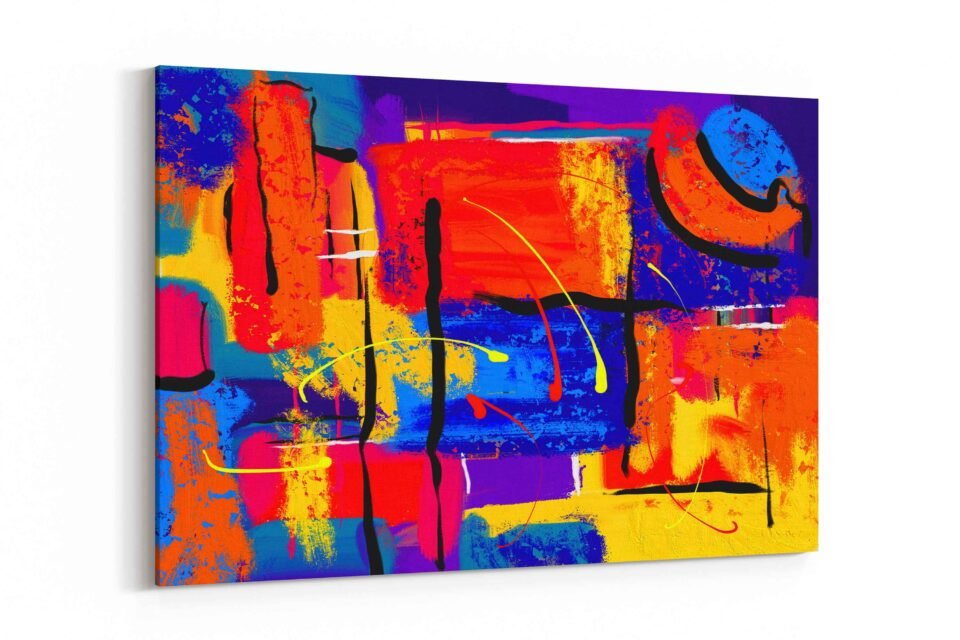 Abstract Art - Blue and Red - Image 2