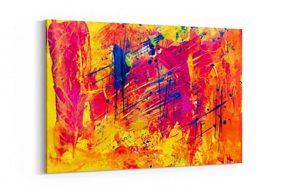 Yellow and Red - Abstract Wall Art - Image 2