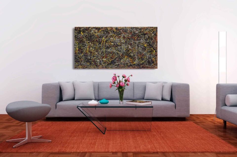 Vibrant Pollock Artwork - Abstract Art - Image 4